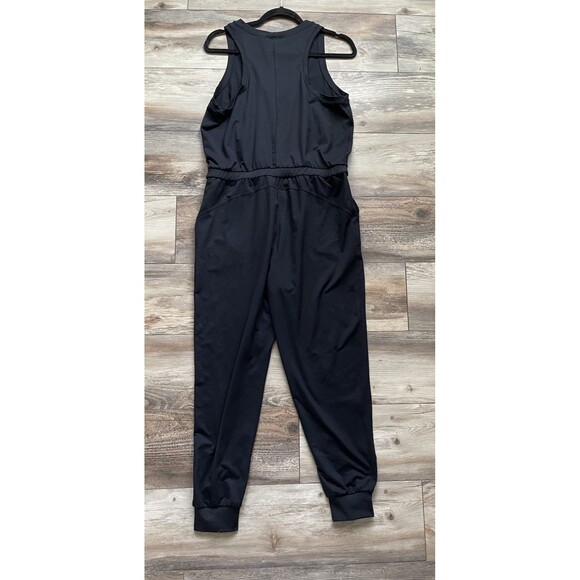 Zella -Black- Womens One Piece Yoga + Studio Jumpsuit Size Medium Athletic - Picture 3 of 8